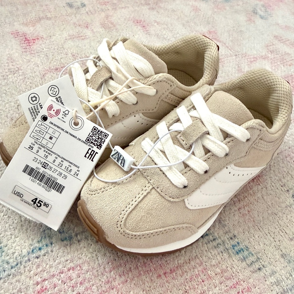 Zara Kids Leather Sneakers